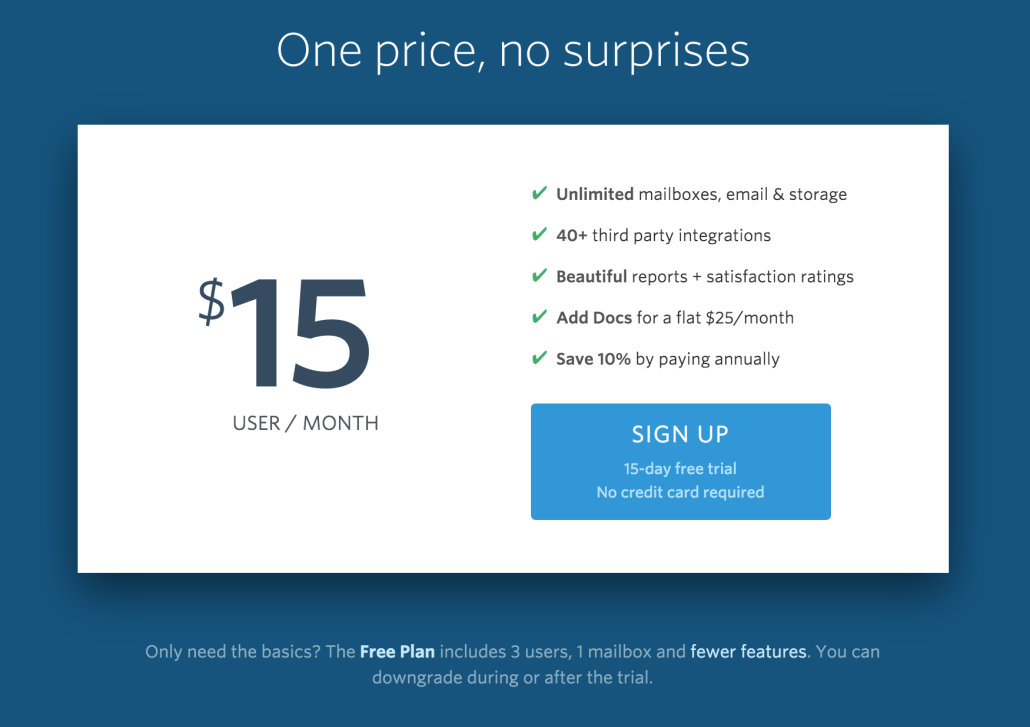 Help Scout has one of the most simple pricing pages - grow your SaaS revenue with Stimulead
